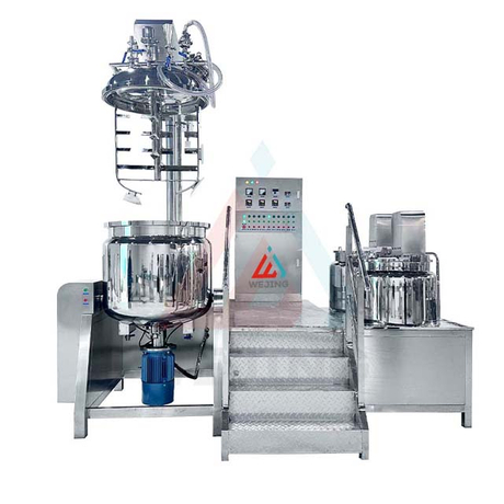 Оптовый вакуумный эмульгатор-гомогенизатор подъемного типа емкостью 300 л