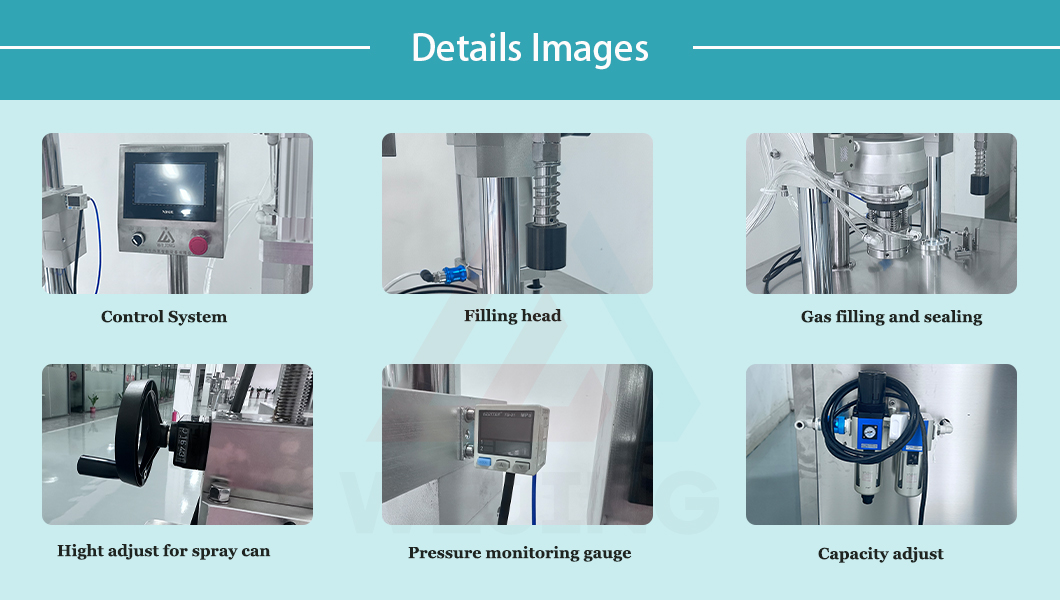 Машина для наполнения аэрозолей 4 в 1