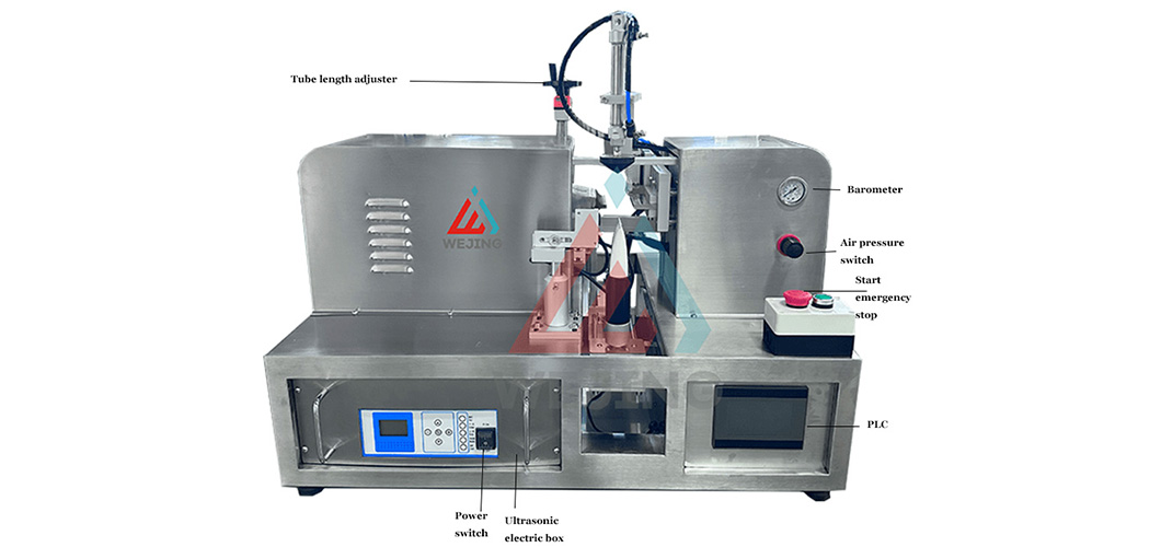 Полуавтоматическая ультразвуковая машина для запечатывания хвостов